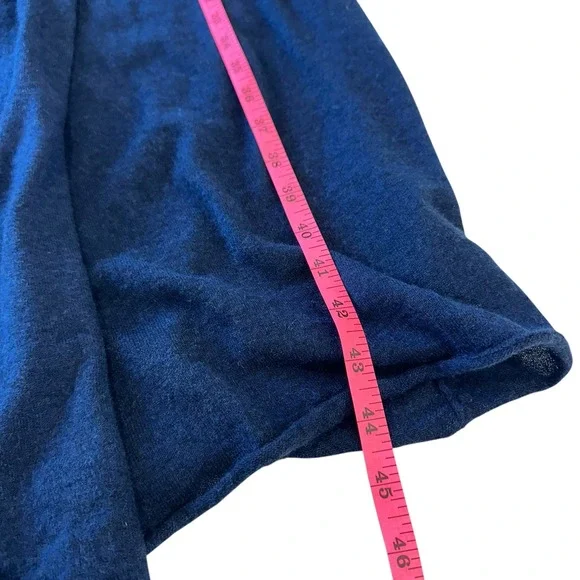 ZADIG & VOLTAIRE Rona Cp Cardigan Blue Cashmere Shawl Collar Tie Waist Long, S - Picture 11 of 14